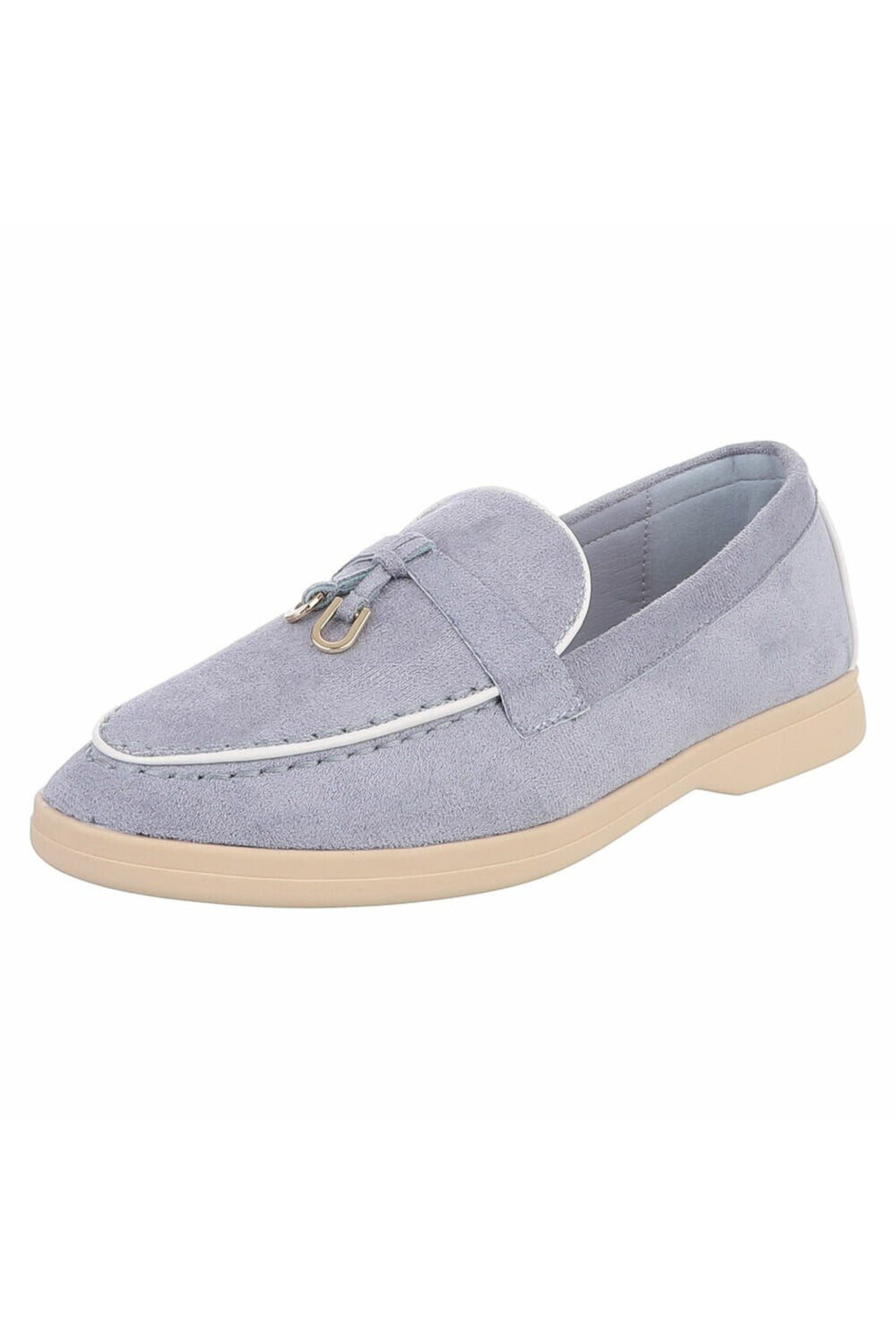 Sommerliche Slipper, hellblau