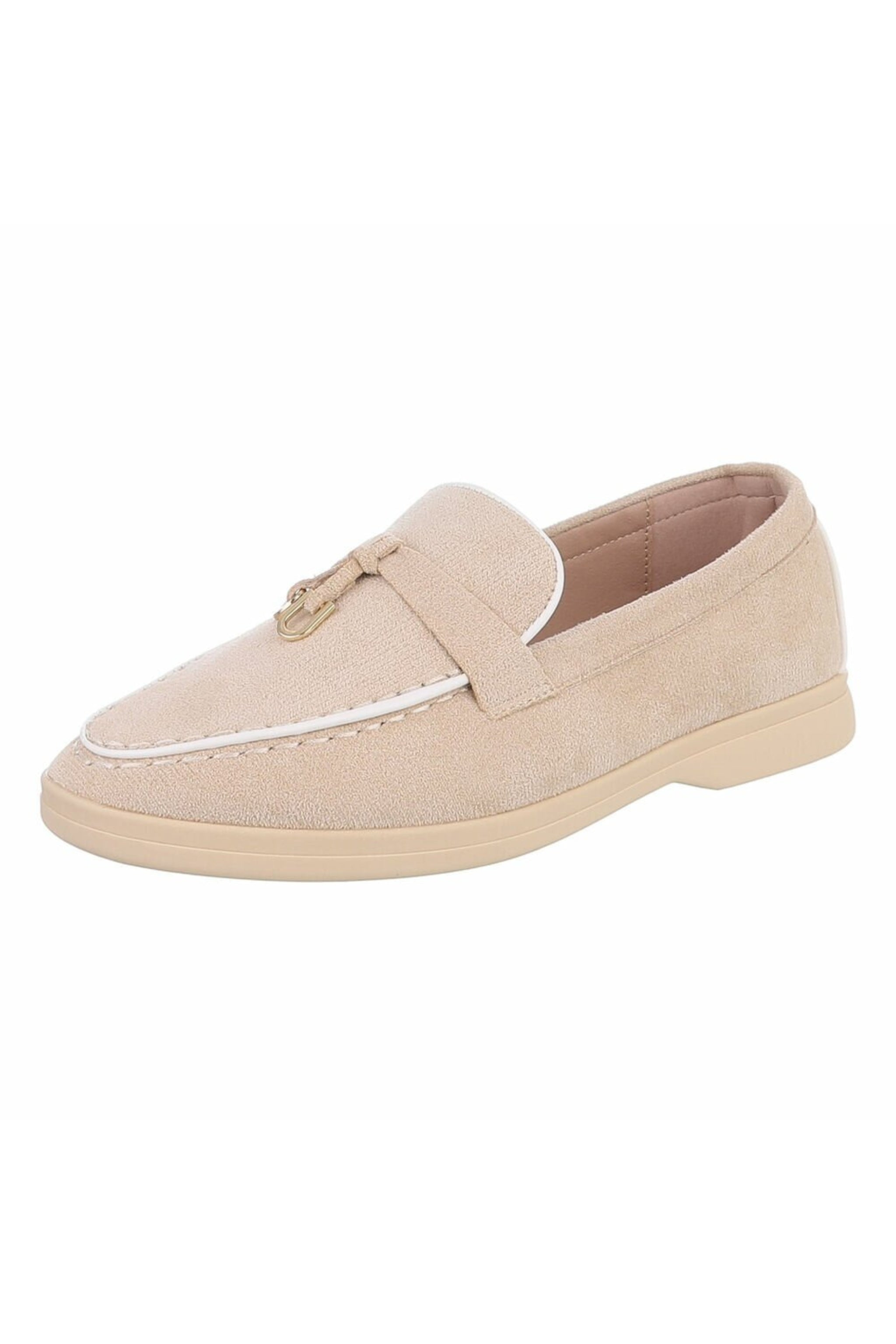 Sommerliche Slipper, beige