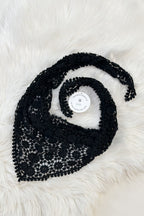 Dreieckstuch aus Spitze, schwarz