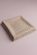 Quadratisches Tuch mit kleinen Punkten,  beige-braun