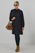 Mini-Neckholder-Kleid, schwarz