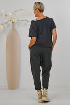 Sweat Baggy Hose, anthrazit