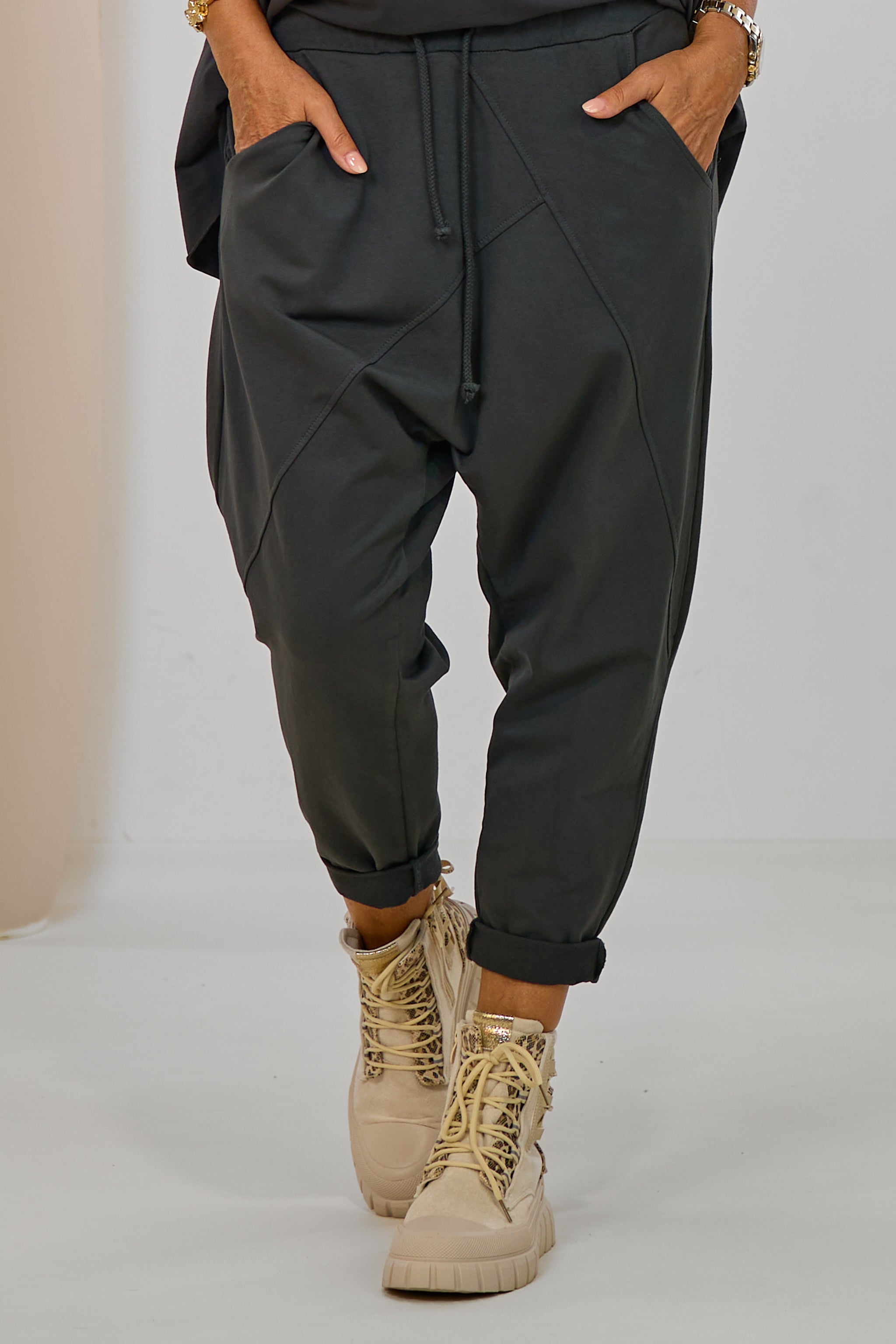Sweat Baggy Hose, anthrazit