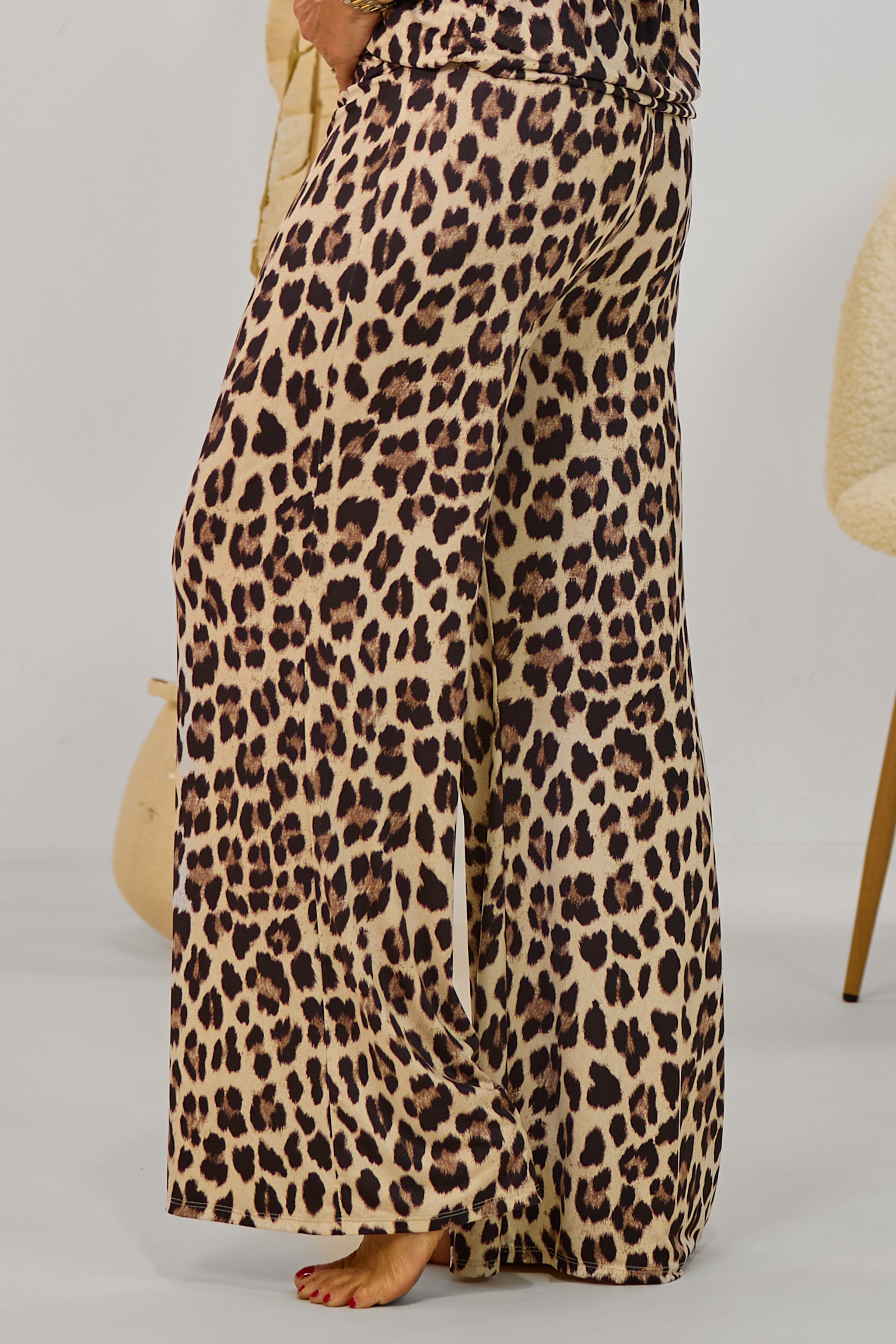 Lange, weiche Marlene-Hose, leo