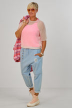 Leichter Mohair Strickpulli, ecru