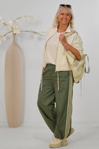 Cozy Oversized Jacke, creme