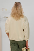 Cozy Oversized Jacke, creme