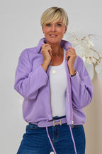 Cozy Oversized Jacke, flieder