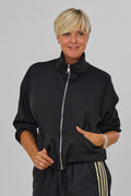 Cozy Oversized Jacke, schwarz