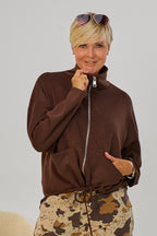 Cozy Oversized Jacke, braun