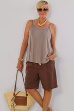 weites, weiches Top, taupe