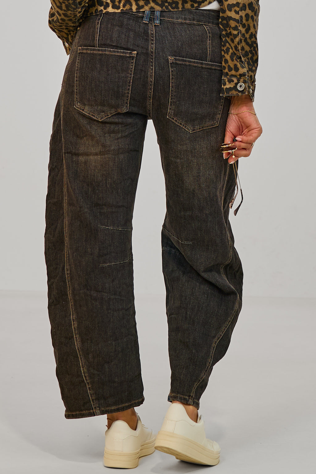 Stylische Jeans im Balloon-Style, black-dark denim