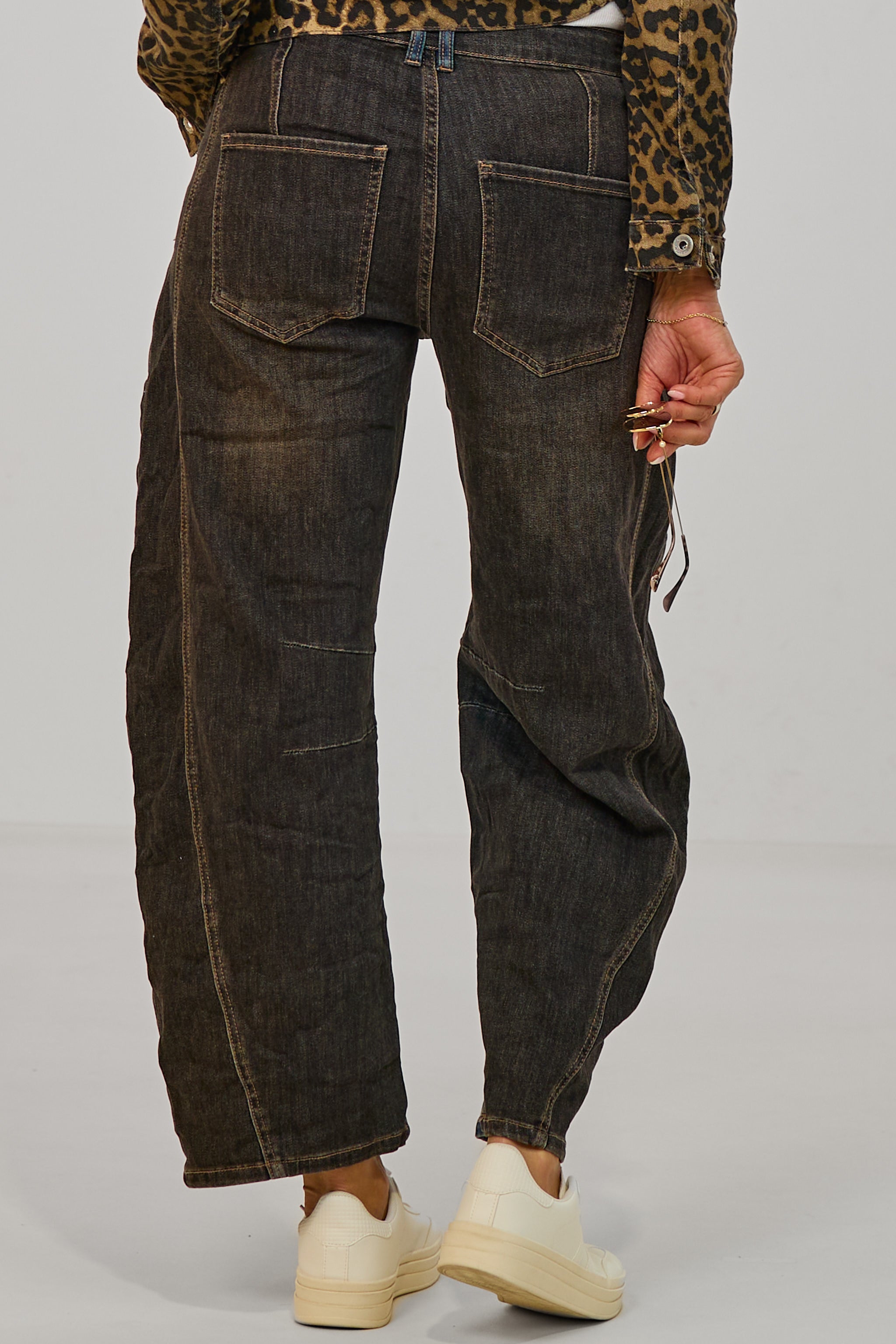 Stylische Jeans im Balloon-Style, black-dark denim