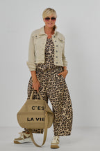 kurze Jeansjacke mit kleinen Fransen, beige
