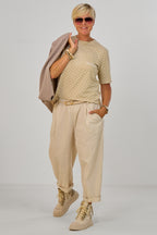 Leichte Hose im Balloon-Style, beige