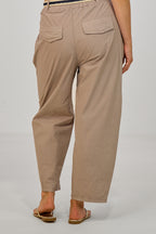 Leichte Hose im Balloon-Style, taupe