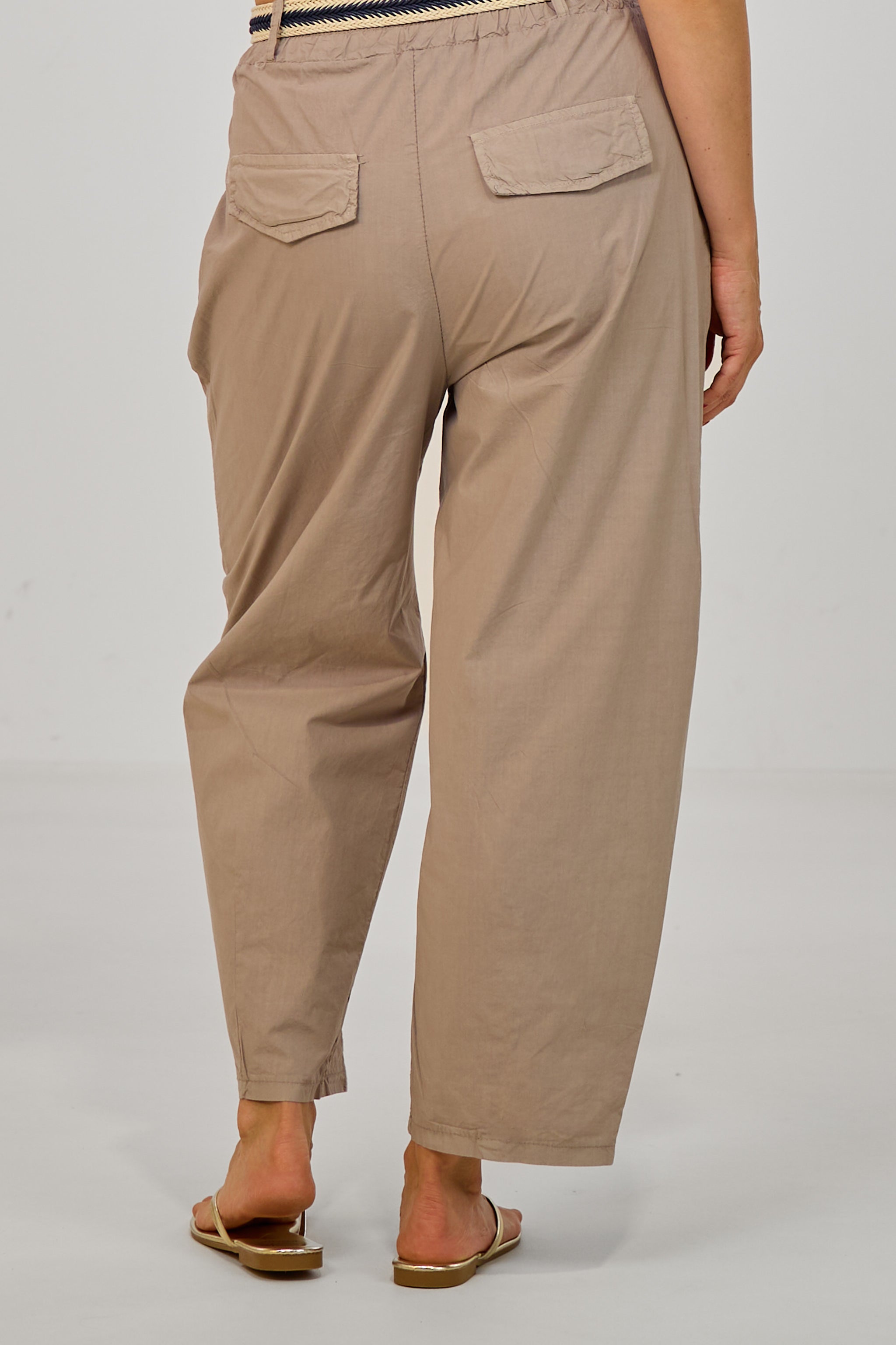 Leichte Hose im Balloon-Style, taupe