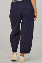 Leichte Hose im Balloon-Style, marineblau