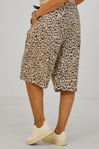 Leichte Bermuda-Hose, beige-leo