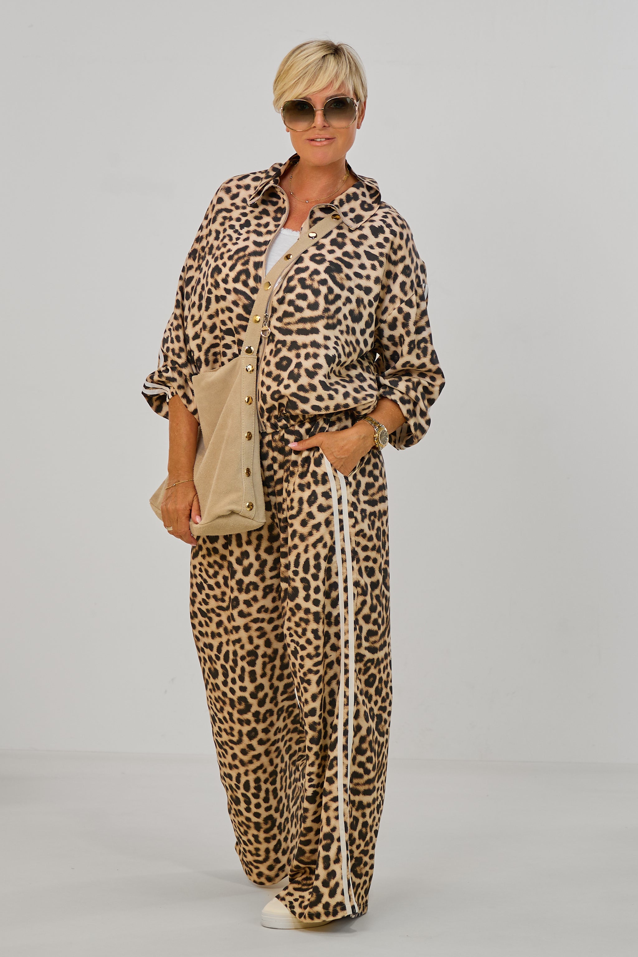 Leichter Blouson im Leo-Look, leo