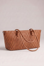 Flecht-Tasche im Baguette Style, camel