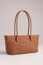 Flecht-Tasche im Baguette Style, camel