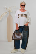 Feinstrick Shirt "STYLISH", weiß
