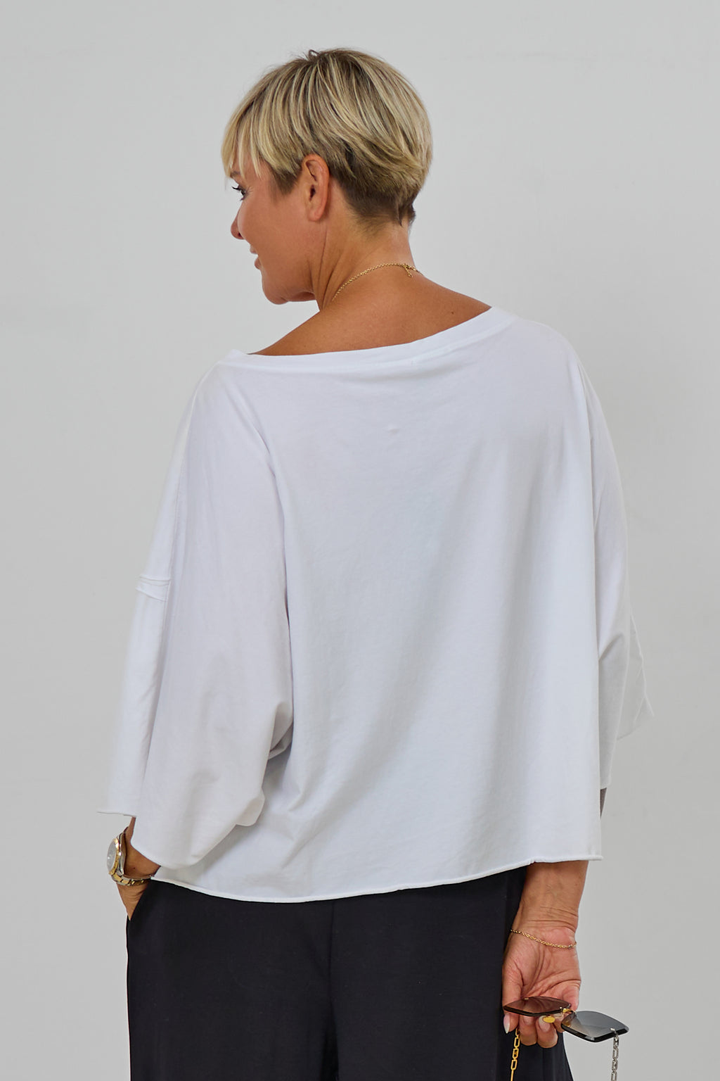 Shirt "the show must go on", weiß