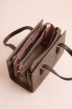kleine, elegante Tasche mit Rauten, taupe