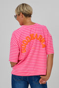 T-Shirt GOOD KARMA, pink-rosa-orange