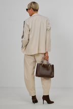 Gerade geschnittener, sportlicher Blazer, beige-braun