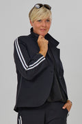 Gerade geschnittener, sportlicher Blazer, schwarz-weiß