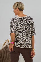 kurzarm Sweaty NY, leo-beige