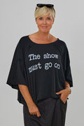 Shirt "the show must go on", schwarz