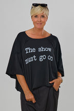 Shirt "the show must go on", schwarz