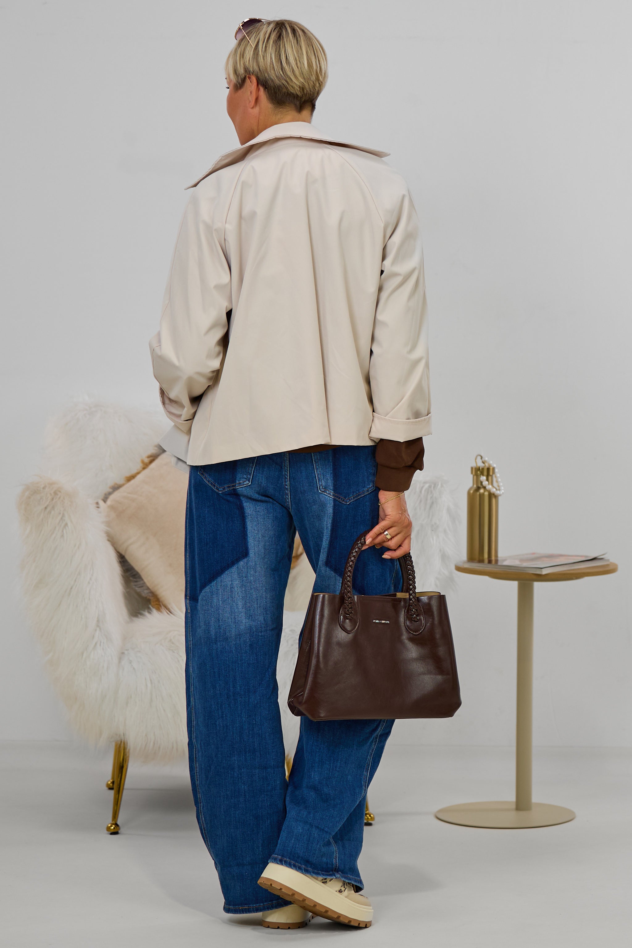 Trenchjacke, beige