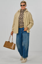 Teddyfell Hemdjacke ICONIC Club, beige