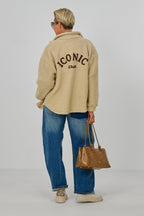 Teddyfell Hemdjacke ICONIC Club, beige