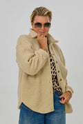 Teddyfell Hemdjacke ICONIC Club, beige