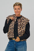 Wollige Weste im Leo-Look, leo