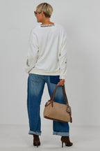 Sweaty NAMASTE by Silvia van Beekum, ecru-taupe