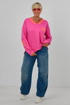 Sweaty NAMASTE by Silvia van Beekum, pink-neonorange