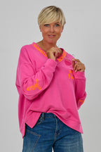 Sweaty NAMASTE by Silvia van Beekum, pink-neonorange