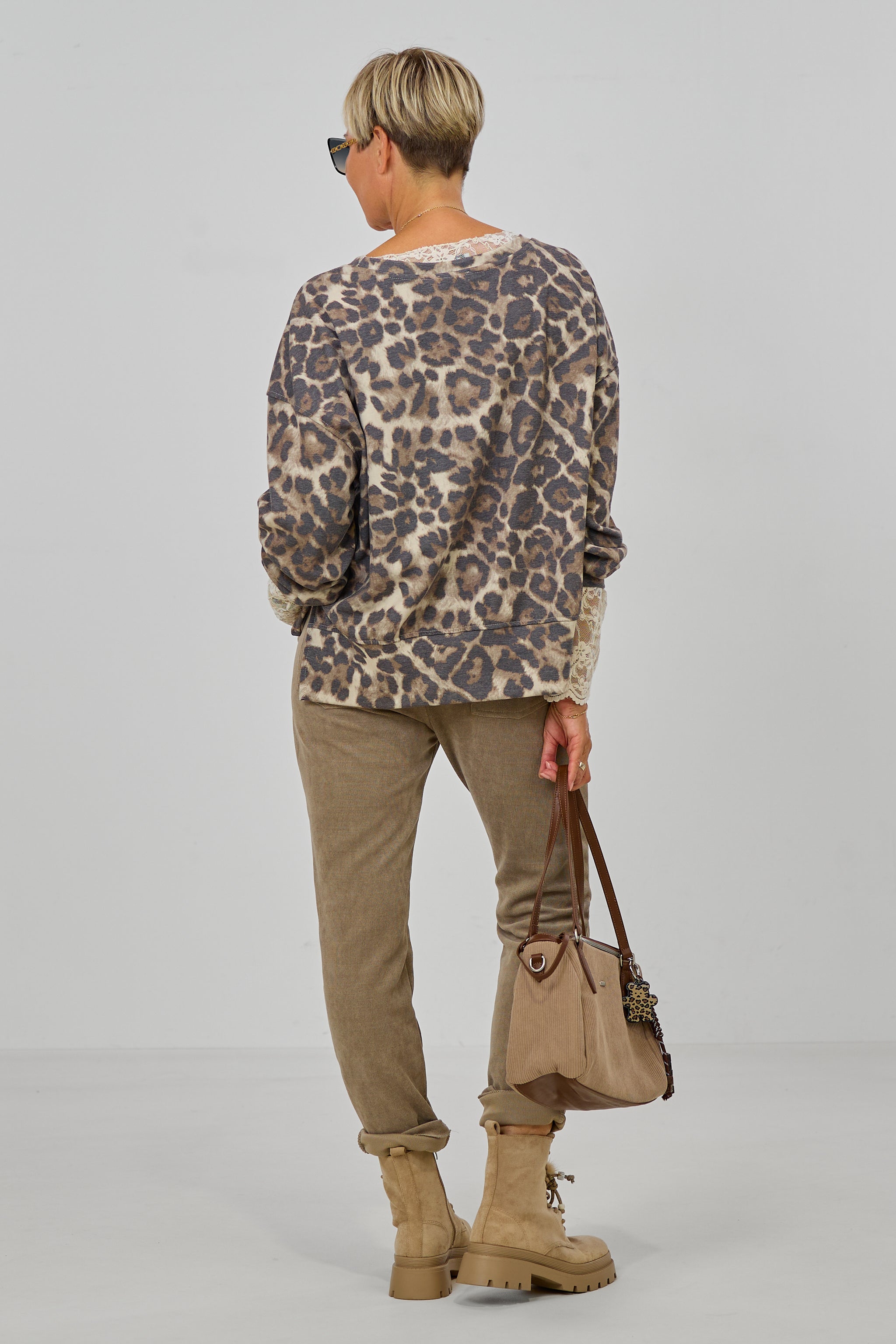 Langarm Shirt im Leo-Look, leo braun-taupe