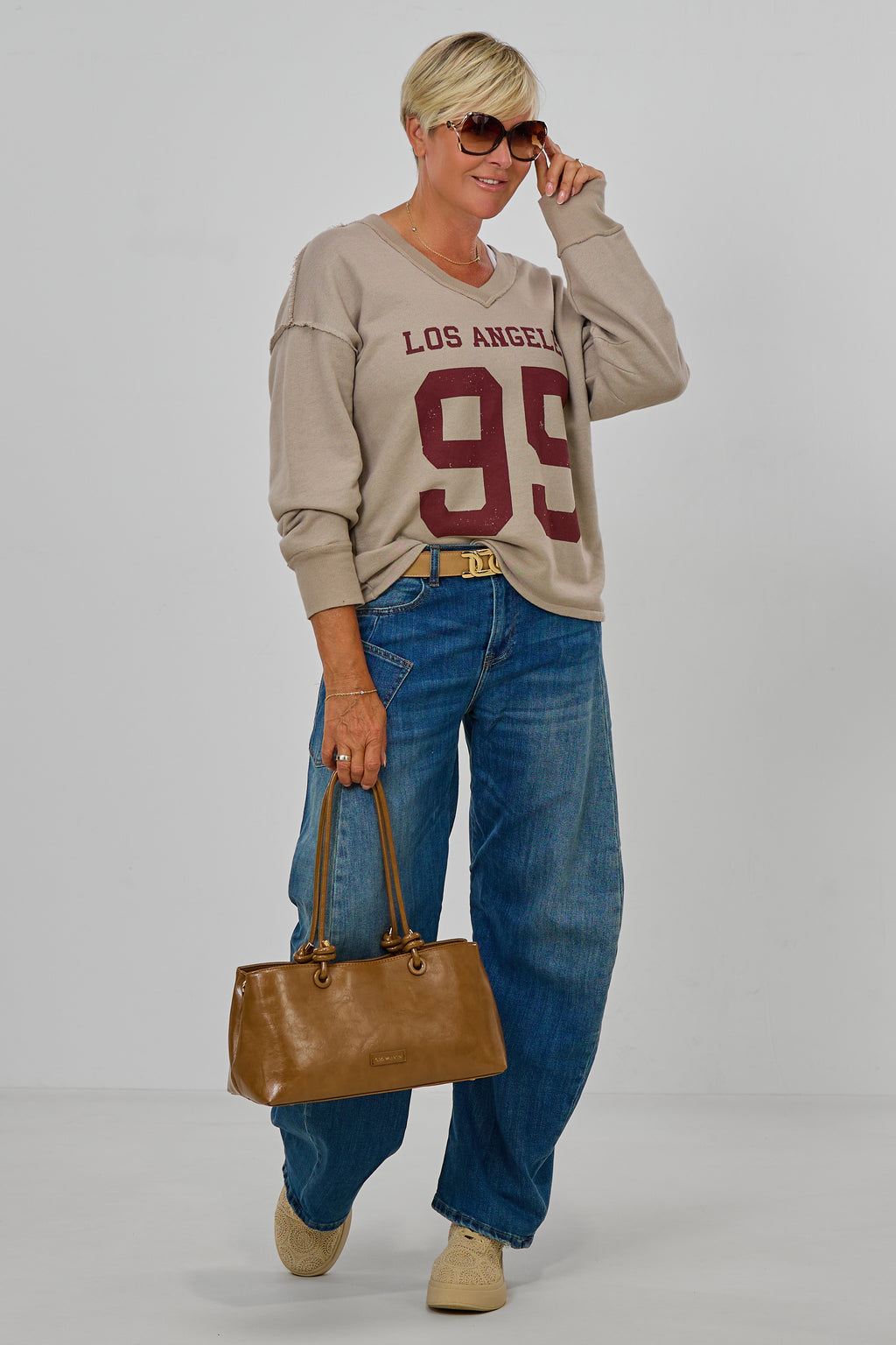 Sweaty Los Angeles 95, taupe-bordeaux