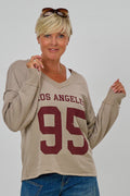 Sweaty Los Angeles 95, taupe-bordeaux