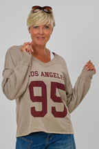 Sweaty Los Angeles 95, taupe-bordeaux