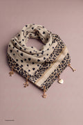 Weiches Tuch mit Charms, beige-leo