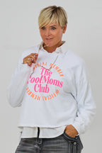Sweaty COOL MOMS, ecru-neonpink/orange