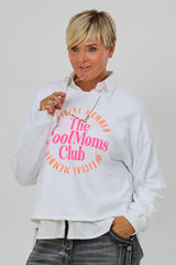 Sweaty COOL MOMS, ecru-neonpink/orange